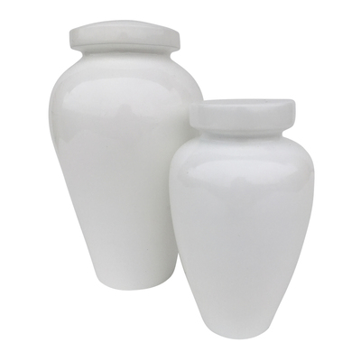 Spartan White Cremation Urns